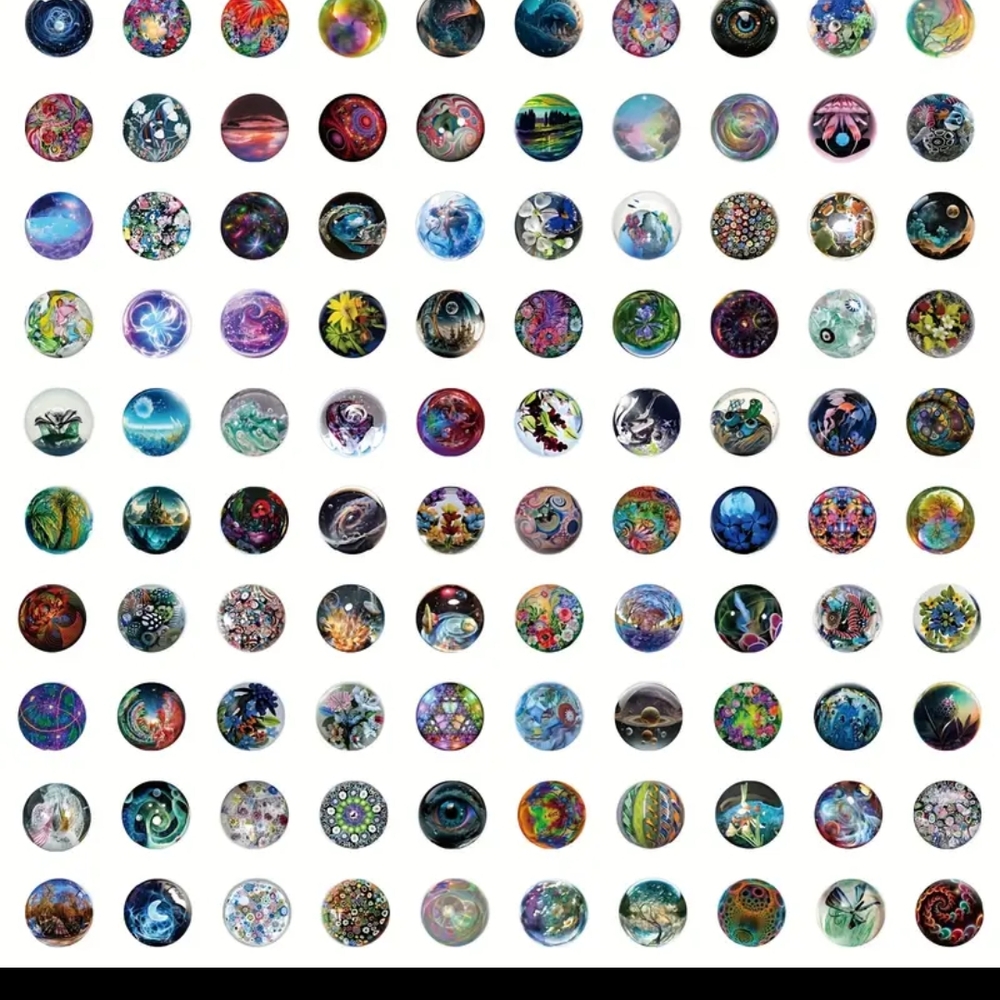 Hot Topic Vibrant Cosmic Design Stickers - Picture 5 of 9